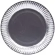 talerzyki papierowe premium mat srebrne folat 23 cm 8 szt