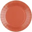 talerzyki papierowe premium pomaranczowe ciemne santex 17 5 cm 10 szt