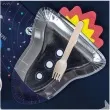 talerzyki papierowe rakieta kosmos partydeco 29 5 x 21 5 cm 6 szt