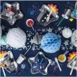 talerzyki papierowe rakieta kosmos partydeco 29 5 x 21 5 cm 6 szt