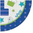 talerzyki papierowe roczek doodle niebieskie godan 8 szt 22 cm