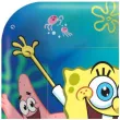 talerzyki papierowe spongebob kwadratowe amscan 23 cm 8 szt