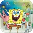 talerzyki papierowe spongebob kwadratowe amscan 23 cm 8 szt