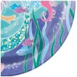 talerzyki papierowe syrenka mermaid niebieskie unique 23 cm 8 szt