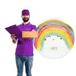 talerzyki papierowe tecza rainbow party procos 23 cm 8 szt