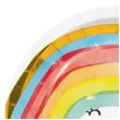 talerzyki papierowe tecza rainbow party procos 23 cm 8 szt