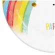 talerzyki papierowe tecza rainbow party procos 23 cm 8 szt