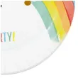 talerzyki papierowe tecza rainbow party procos 23 cm 8 szt