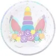 talerzyki papierowe unicorn jednorozec partypal 18 cm 6 szt