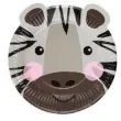talerzyki papierowe urodzinowe safari mix partypal 18 cm 4 szt