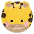 talerzyki papierowe urodzinowe safari mix partypal 18 cm 4 szt
