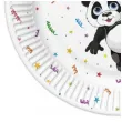 talerzyki papierowe urodzinowy mis panda maki 22 7 cm 8 szt