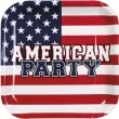 talerzyki papierowe usa american party boland 25 x 25 cm 6 szt