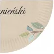 talerzyki papierowe wieczor panienski liscie kraftowy congee 18 cm 6 sz
