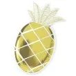 talerzyki papierowe zloty ananas 25 cm 6 szt