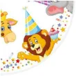 talerzyki papierowe zwierzeta imprezowe zoo mix maki 18 cm 8 szt