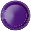 talerzyki plastikowe amscan l fioletowe 22 8 cm 10 szt