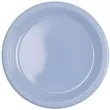 talerzyki plastikowe amscan l niebieskie pastelowe 22 8 cm 10 szt
