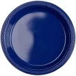 talerzyki plastikowe amscan m granatowe 17 7 cm 10 szt