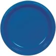 talerzyki plastikowe amscan m niebieskie 17 7 cm 10 szt