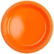 talerzyki plastikowe amscan m pomaranczowe 17 7 cm 10 szt