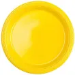 talerzyki plastikowe amscan m zolte 17 7 cm 10 szt