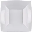 talerzyki plastikowe deluxe kwadratowe bialy goldplast 18 cm 8 szt