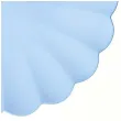 talerzyki plastikowe falbanka pastelowe blekitny partydeco 22 cm 4 szt