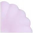 talerzyki plastikowe falbanka pastelowe fioletowy jasny partydeco 22 cm 4 szt