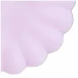 talerzyki plastikowe falbanka pastelowe fioletowy jasny partydeco 22 cm 4 szt