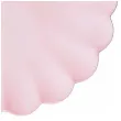talerzyki plastikowe falbanka pastelowe rozowy jasny partydeco 22 cm 4 szt