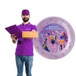 talerzyki plastikowe wielorazowe k pop demon hunters procos 21 cm 4 szt