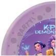 talerzyki plastikowe wielorazowe k pop demon hunters procos 21 cm 4 szt