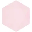 talerzyki vert decor heksagonalne rozowy jasny amscan 20 8 cm 6 szt