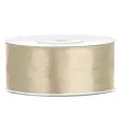 tasiemka satynowa classic bezowa partydeco 25 mm 25 m