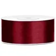 tasiemka satynowa classic bordowa partydeco 25 mm 25 m