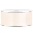 tasiemka satynowa classic kremowa jasna partydeco 25 mm 25 m