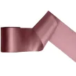 tasiemka satynowa classic wstazka dekoracja na wesele urodziny ciermny brudny roz 10 cm 25 m