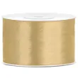 tasiemka satynowa classic zlota jasna partydeco 38 mm 25 m