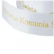 tasiemka satynowa pierwsza komunia swieta bialy deco mariage 18 mm 22 m