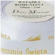 tasiemka satynowa pierwsza komunia swieta bialy deco mariage 18 mm 22 m