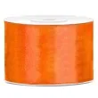tasiemka satynowa pomaranczowa neonowa 50 mm 25 m