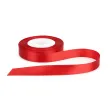 tasiemka satynowa wstazka dekoracja na wesele do prezentu na urodziny czerwona 12 mm 2 m
