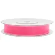 tasiemka szyfonowa rozowa neonowa jasna 6 mm 25 m