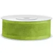 tasiemka szyfonowa z lamowka premium zielone jabluszko 25 mm 25 m