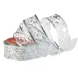 tasma dekoracyjna organza premium z drucikiem srebrna 3 8 270 cm arpex