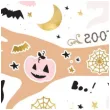 tatuaz wodny halloween boo mix partydeco 12 szt