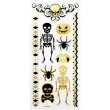 tatuaz wodny halloween szkielety i czaszki metalizowany arpex