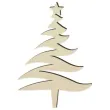 topper drewniany choinka 13 5x19 5 cm