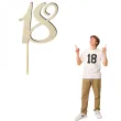 topper drewniany liczba 18 18 cm